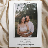 Lässig handgezogenes Foto Einfaches Whimsikisches  Save The Date