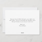 Lässig Handwriting Arch Foto Meowy Weihnachten (Rückseite)