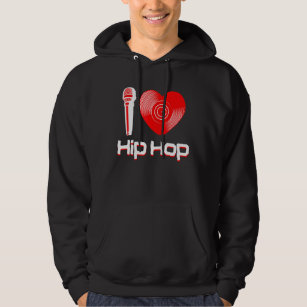 Lässig I Liebe Hip Hop Music Rap Fan Breakdance Dj Hoodie
