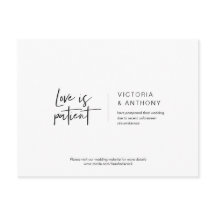 Lässig Minimal, Liebe ist geduldig, Zurückgestellt