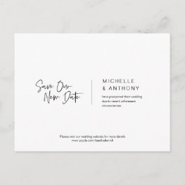 Lässig Minimal, Rett unser neues Datum, Zurückgest Postkarte