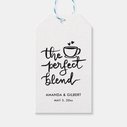 Lässig-modern Das perfekte Blend-Script Geschenkanhänger (Vorderseite)