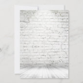 Lässig nach der Hochzeitsfeier Einladung (Rückseite)