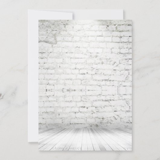 Lässig nach der Hochzeitsfeier Einladung (Rückseite)