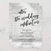 Lässig nach der Hochzeitsfeier Einladung (Vorne/Hinten)