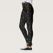 Lässig Night Out Blue Gold Stars Leggings (Links)