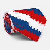 Lässig Red Blue Streifen Krawatte (Gerollt)