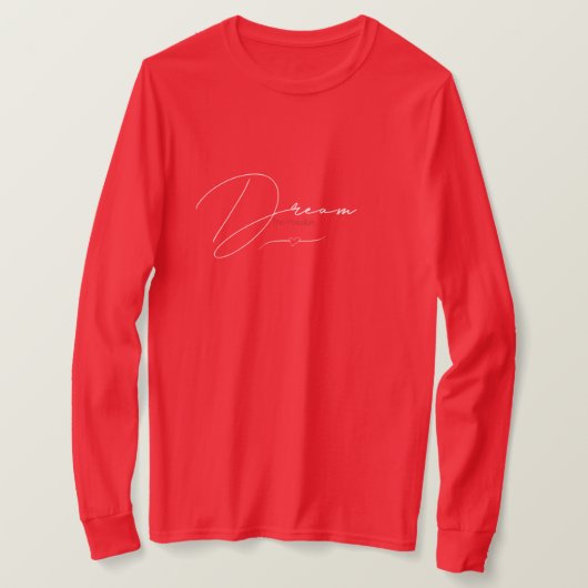 Lässig Red Full Sleeve T-Shirt (Design vorne)