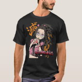 Lässig Waifu Nezuko Kny Anime Kimetsu No Yaiba Dem T-Shirt (Vorderseite)