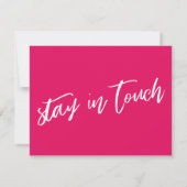 Lässig Zuhause Sweet Zuhause - Neue Address Raspbe Mitteilungskarte (Rückseite)