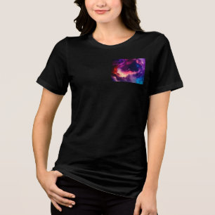 Lässige Alltags-Crewneck-T-Shirt Tri-Blend Shirt
