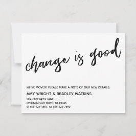 Lässige Änderung ist eine gute Ankündigung der neu