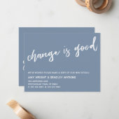 Lässige Änderung ist eine gute neue Adresse Dusty  Mitteilungskarte (Vorderseite/Rückseite Beispiel)