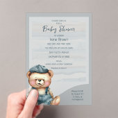 Lässige Bear Baby Dusche Einladung (Insitu (Handheld))