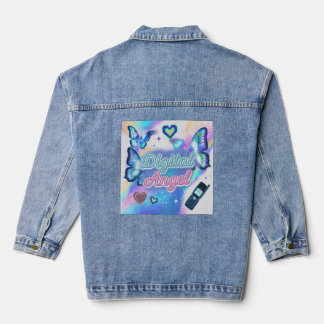 Lässige blaue Jeansjacke für Frauen