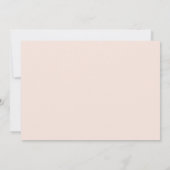 Lässige Blush-Hochzeit Save The Date (Rückseite)