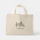 Lässige Brautmutter-Tasche Mini Stoffbeutel (Rückseite)