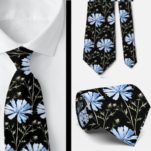 Lässige Büro-Wildblumen-Boho-Halstuch Krawatte