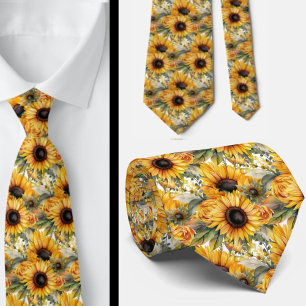 Lässige Bürokrawatte Van Gogh Sonnenblumen Krawatte