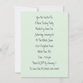 Lässige Damenglasprobe Party Einladungen (Rückseite)