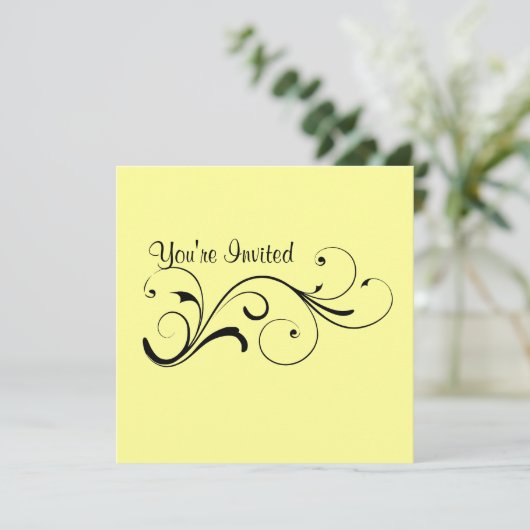 Lässige Einladung (Stehend Vorderseite)