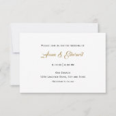 Lässige Einladung zur Hochzeit (Vorderseite)