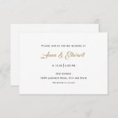 Lässige Einladung zur Hochzeit (Vorne/Hinten)