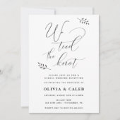 Lässige Einladung zur Hochzeitsempfehlung (Vorderseite)