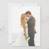 Lässige Einladung zur Hochzeitsempfehlung (Rückseite)