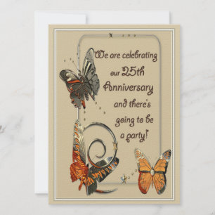 Lässige Einladungen zum 25. Jahrestag
