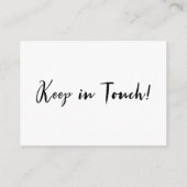 lässige Einsteckkarte "Adressänderung" Begleitkarte (Rückseite)