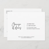 Lässige Eleganz, Planänderung, Zurückgestellt Postkarte (Vorne/Hinten)