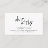 Lässige Eleganz, Schwarz-Grau-Script, UAWG Respons Begleitkarte (Vorderseite)