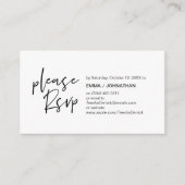 Lässige Eleganz, Schwarzes Script, UAWG Response Begleitkarte (Vorderseite)