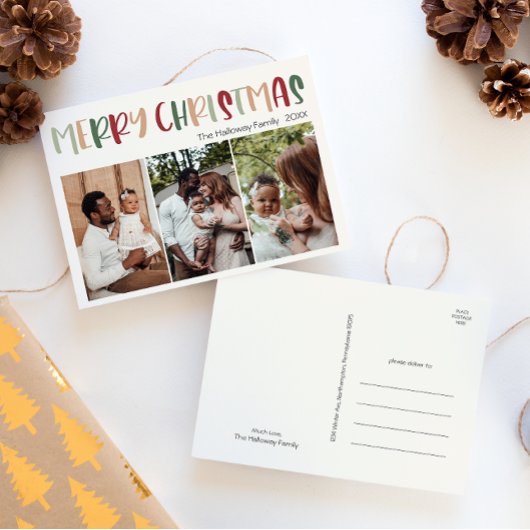 Lässige Farbige Weihnachten Drei Foto