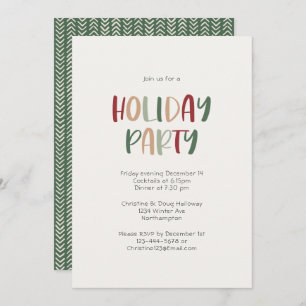 Lässige Feiertage Einladung