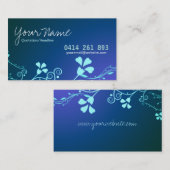 Lässige florale Visitenkarte (Vorne/Hinten)