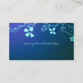Lässige florale Visitenkarte (Rückseite)