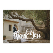 Lässige Foto-Hochzeit danken Ihnen