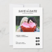 Lässige Foto-Hochzeit Save The Date (Vorderseite)