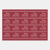 Lässige "Frohe Weihnachten!" + Personalisierte(n)  Geschenkpapier Set (Vorderseite)