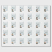 Lässige, gemütliche Babydusche - Einladung Geschenkpapier (Flach)