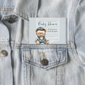 Lässige, gemütliche Babydusche Personalisierte Tas Button (Insitu)