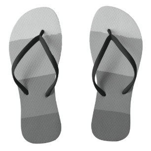 Lässige graue 4-Streifen-Herren-Flippflops Badesandalen