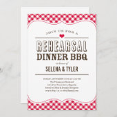 Lässige GRILLEN Proben-Abendessen-Einladungen Einladung (Vorne/Hinten)