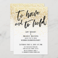 Lässige Hand, um Gold Confetti zu haben und zu hal