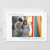 Lässige handgeschriebene 2-Foto-Note zur Beschreib Ankündigung (Vorderseite)