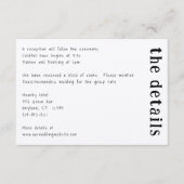 Lässige handgeschriebene Typografie Kraft Begleitkarte (Vorderseite)