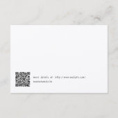 Lässige handgeschriebene Typografie Kraft Begleitkarte (Rückseite)