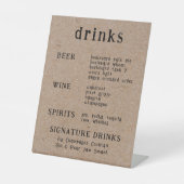 Lässige handgeschriebene Typografie Kraft Sockelschild (Vorderseite)